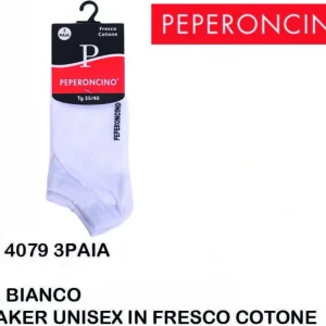 PEPERONCINO sneaker in fresco cotone 4079 3paia bianco