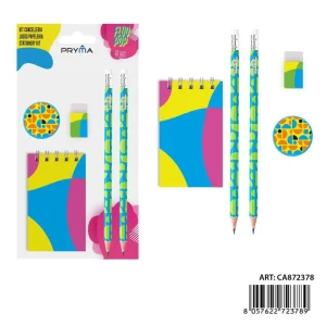 PRYMA fluopop memopad 40ff+temperino+matita+gomma