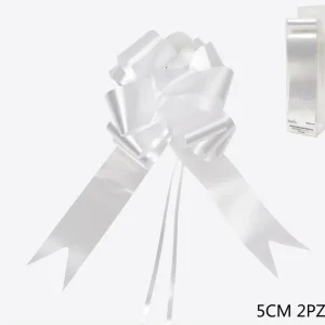 Coccarda bianco 5cm 2pz