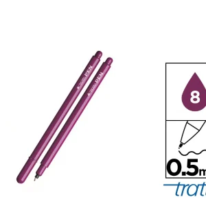 Tratto pen metal look porpora 0,5mm 8
