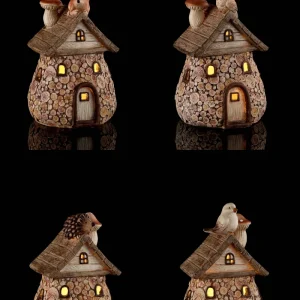 CASETTA RESIN LED 15X14XH23cm