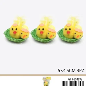 NIDO decorativo 5x4.5cm 3pz