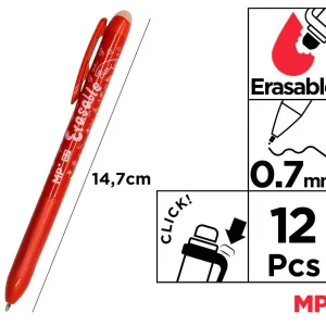 Penna cancellabile a scatto 0,7mm rosso