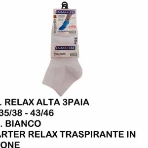 MAGNOLIA calze quarter unisex in cotone  bianco