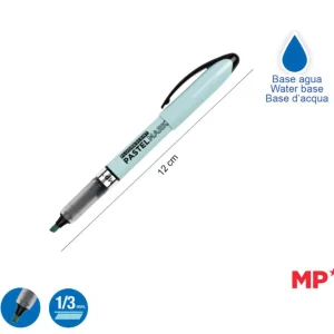 MP evidenziatore a penna pastel azzurro