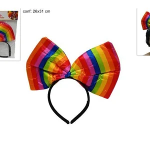 Acc. cerchietto multicolor a fiocco