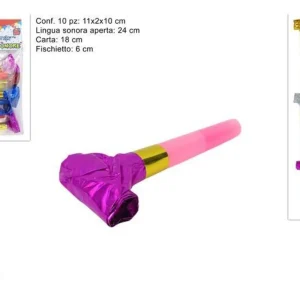 LINGUE SONORE 10 PZ METALLIZZATI COLORATI