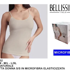BELLISSIMA CANOTTA DONNA SPARA SOTILE  NUTURALE