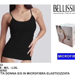 BELLISSIMA CANOTTIERA DONNA SPARA SOTILE  NER0