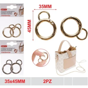 EMI ACCESSORI PER BORSA METALLO 5*35*45MM 2PZ