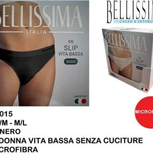 BELLISSIMA slip vita bassa nero 015