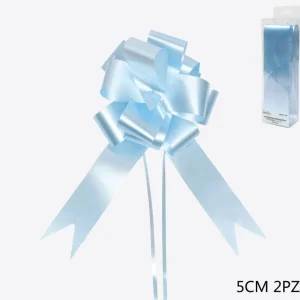 Coccarda azzurro 5cm 2pz