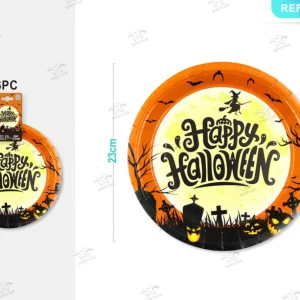 HALLOWEEN piatti di carta 23cm 6pz