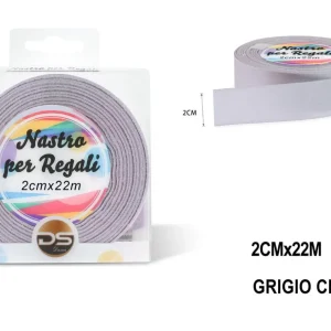 Nastro raso 2 cm GRIGIO CHIARO