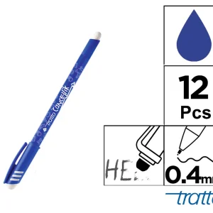 Tratto penna cancellabile blu
