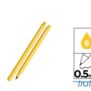 Tratto pen metal look giallo 0,5mm 6