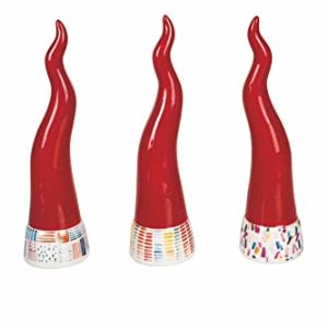 Villa d’Este Home Tivoli - Set 3 Corni Portafotuna in Ceramica 18cm