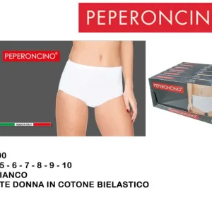 PEPERONCINO culotte cotone bielastico bianco Art.500