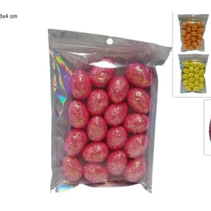 PASQUA busta uova glitterate 3x4cm 18pz