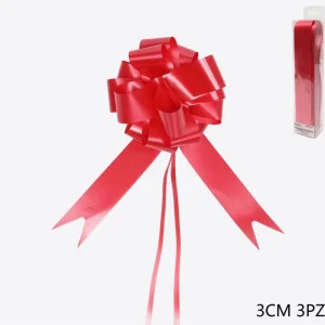 Coccarda rosso 3cm 3pz