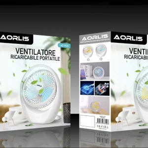 VENTILATORE ricaricabile portatile