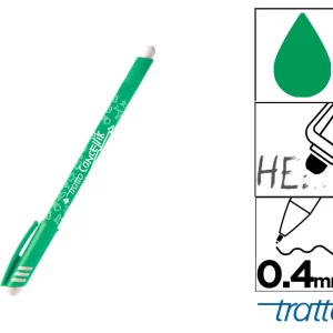 Tratto penna cancellabile verde