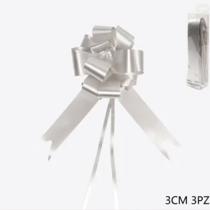 Coccarda argento 3cm 3pz