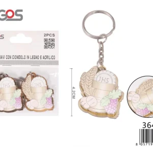 PORTACCHIAVI “prima comunione 4,2cm 2pz