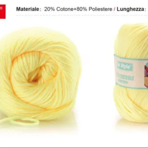 Filati coccole GIALLO CHIARO S12 50g