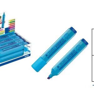Tratto evidenziatore azzurro