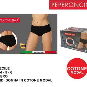 PEPERONCINO slip midi donna in cotone art.cecile