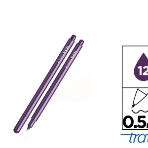 Tratto pen metal look viola 0,5mm 12