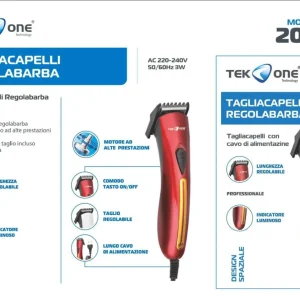 TEK ONE  tagliacapelli professionale mod.201B
