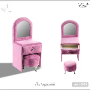 Portagioielli mini tavolino fucsia art.40955