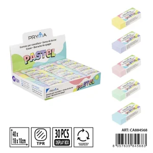 PRYMA gomma color pastel 40x18x10mm