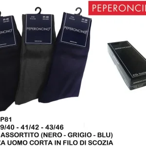 PEPERONCINO calze lunghe in filo scozia