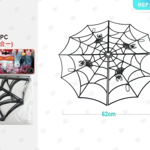 HALLOWEEN ciondolo ragnetela di plastica 4in 1