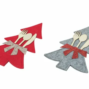 Villa d’Este Home Tivoli - Set 2 Alberi Portaposate "Xmas" 19x30cm