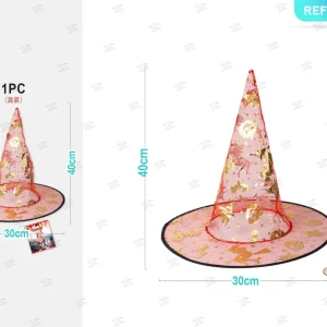 HALLOWEEN cappello da mago scheletro Halloween 38x34cm