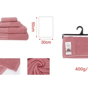 ASCIUGAMANO rosa 30x50cm