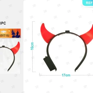 HALLOWEEN cerchietto in corni di mucca 16x17cm