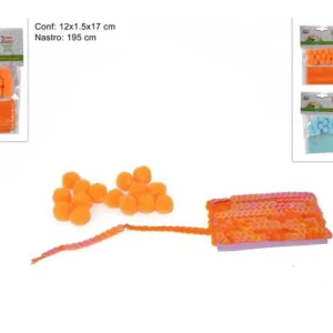 PASQUA nastro paillettes con palline