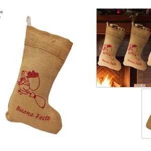 BEFANA CALZA BEFANA JUTA 36X23CM