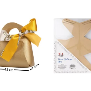 BOMBONIERE mini borsa pelle oro