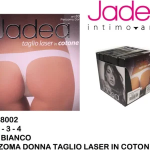 JADEA perizoma taglio laser cotone bianco 8002