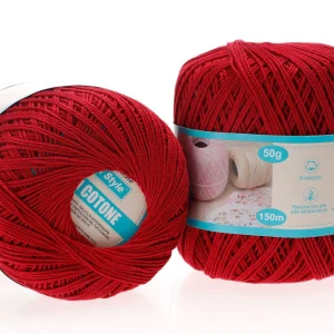 Filo cotone  ROSSO SCURO 50g/150m