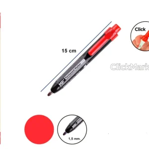MP Pennarello indelebile a scatto 1,5mm rosso