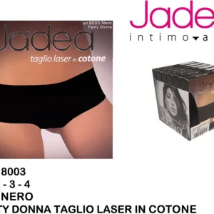 JADEA panty taglio laser cotone nero 8003