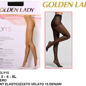 GOLDEN LADY collant 15denari nero