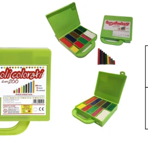 Regoli colorati valigieta 200pz